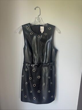 Cinq a Sept Moto dress black size 8